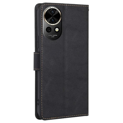 For Huawei nova 12 5G Case PU Leather RFID Blocking Card Slots Stand Phone Cover
