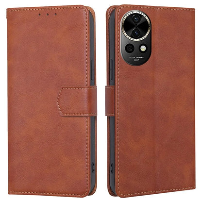 For Huawei nova 12 5G Case PU Leather RFID Blocking Card Slots Stand Phone Cover