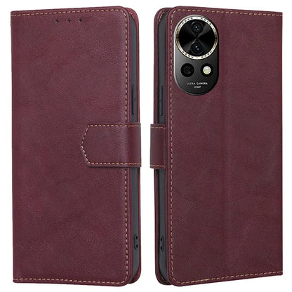 For Huawei nova 12 5G Case PU Leather RFID Blocking Card Slots Stand Phone Cover