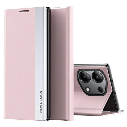 For Xiaomi Redmi Note 13 Pro 4G / Poco M6 Pro 4G Case Stand Scratchproof Leather Phone Cover