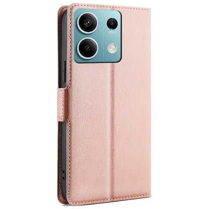 For Xiaomi Redmi Note 13 4G Protective Case PU Leather + TPU Shockproof Phone Cover