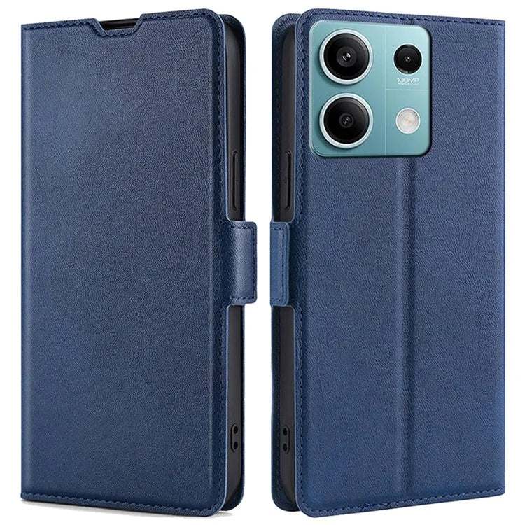 For Xiaomi Redmi Note 13 4G Protective Case PU Leather + TPU Shockproof Phone Cover