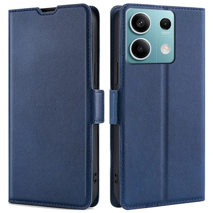 For Xiaomi Redmi Note 13 4G Protective Case PU Leather + TPU Shockproof Phone Cover
