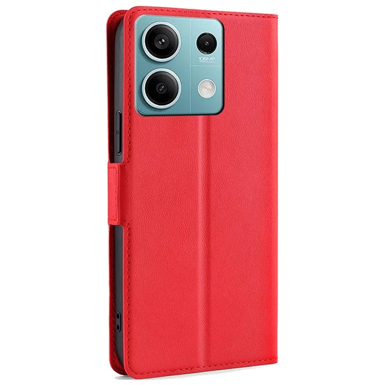 For Xiaomi Redmi Note 13 4G Protective Case PU Leather + TPU Shockproof Phone Cover