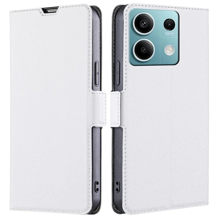 For Xiaomi Redmi Note 13 4G Protective Case PU Leather + TPU Shockproof Phone Cover