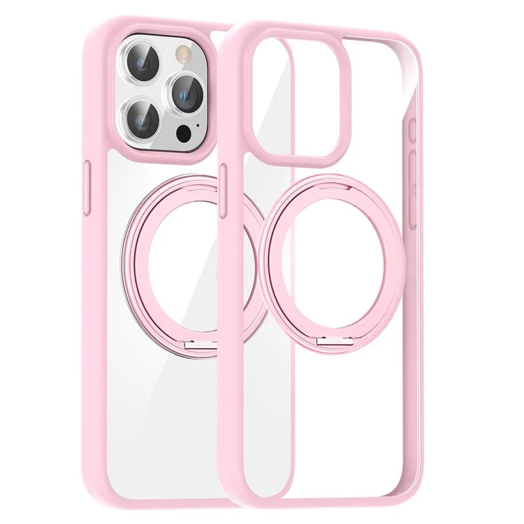 For iPhone 13 Pro PC+TPU Phone Cover Compatible with MagSafe Kickstand Back Case
