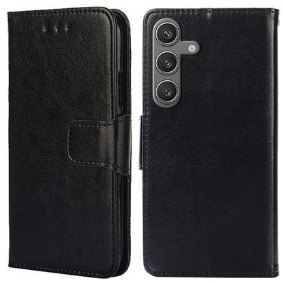 For Samsung Galaxy S24 Case PU Leather Shockproof Phone Cover with Wallet