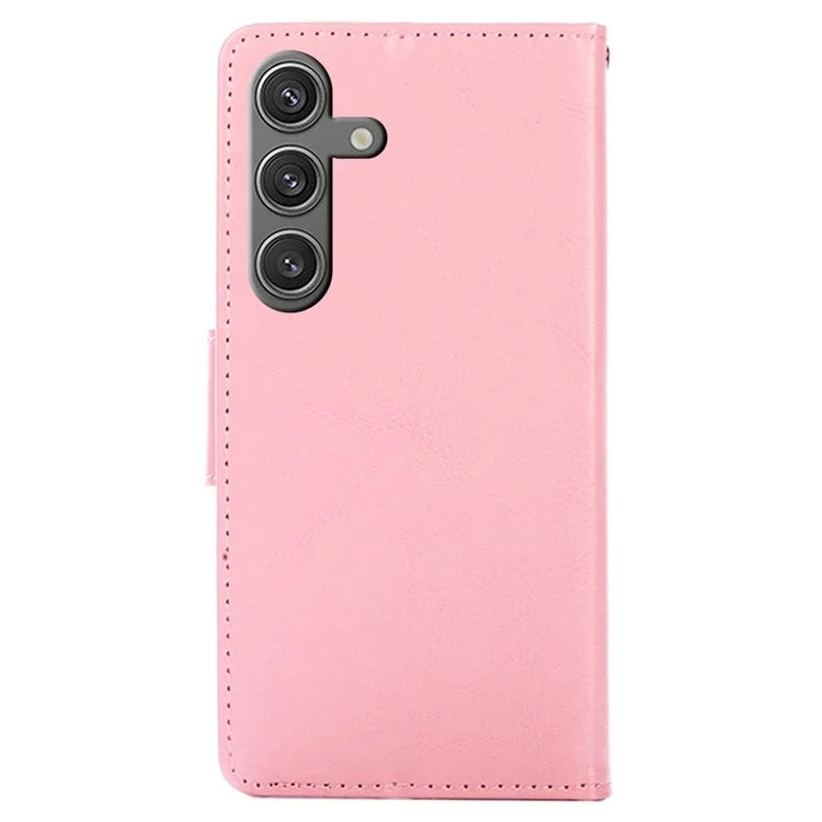 For Samsung Galaxy S24 Case PU Leather Shockproof Phone Cover with Wallet