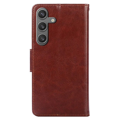 For Samsung Galaxy S24 Case PU Leather Shockproof Phone Cover with Wallet
