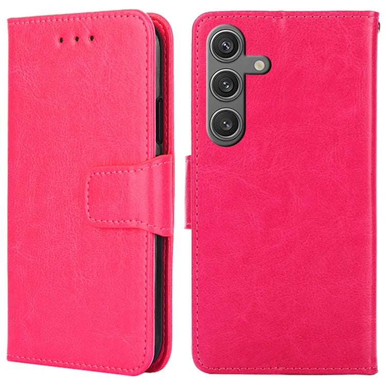 For Samsung Galaxy S24 Case PU Leather Shockproof Phone Cover with Wallet