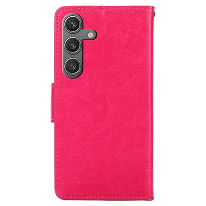 For Samsung Galaxy S24 Case PU Leather Shockproof Phone Cover with Wallet