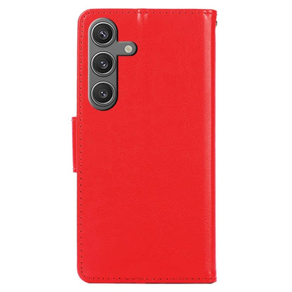 For Samsung Galaxy S24 Case PU Leather Shockproof Phone Cover with Wallet