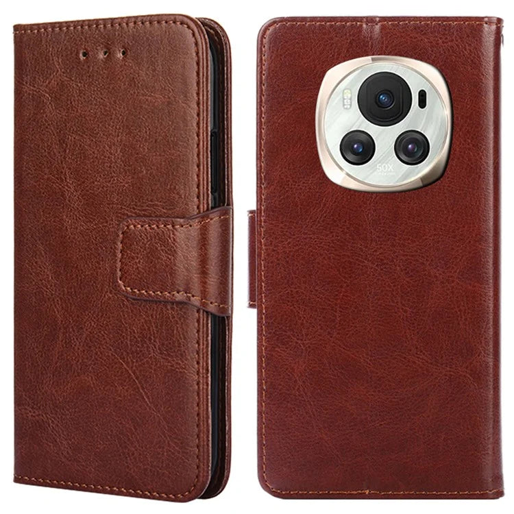 For Honor Magic6 5G Wallet Case Folio Flip Leather Stand Phone Cover