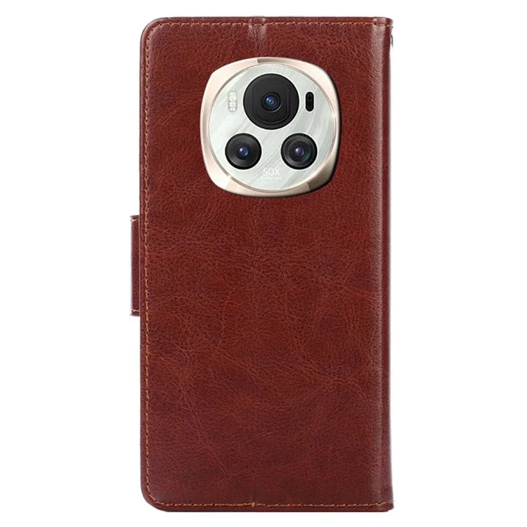 For Honor Magic6 5G Wallet Case Folio Flip Leather Stand Phone Cover