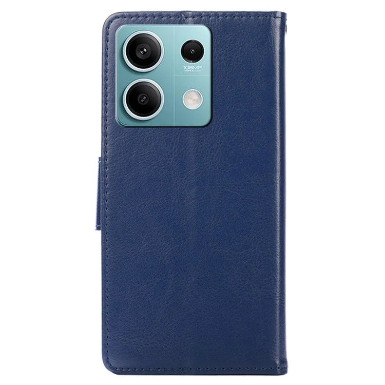 For Xiaomi Redmi Note 13 4G Case Wallet PU Leather TPU Shockproof Shell Phone Cover
