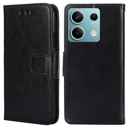 For Xiaomi Redmi Note 13 4G Case Wallet PU Leather TPU Shockproof Shell Phone Cover