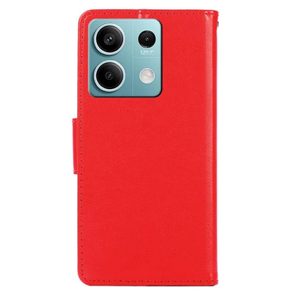 For Xiaomi Redmi Note 13 4G Case Wallet PU Leather TPU Shockproof Shell Phone Cover