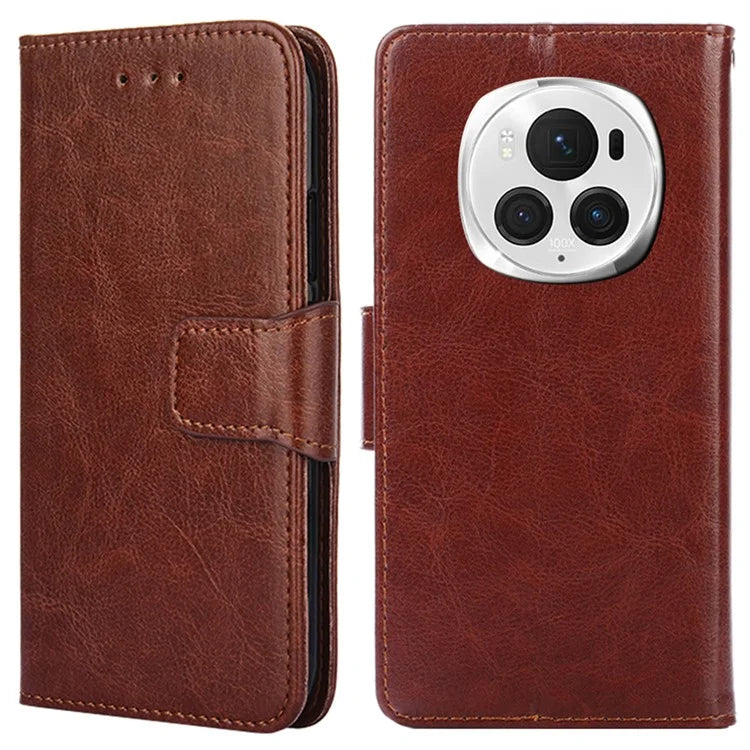 For Honor Magic6 Pro 5G Case Shockproof Leather Phone Cover with Card Slots Wallet