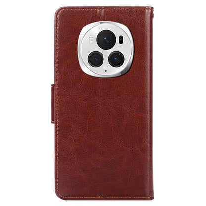 For Honor Magic6 Pro 5G Case Shockproof Leather Phone Cover with Card Slots Wallet