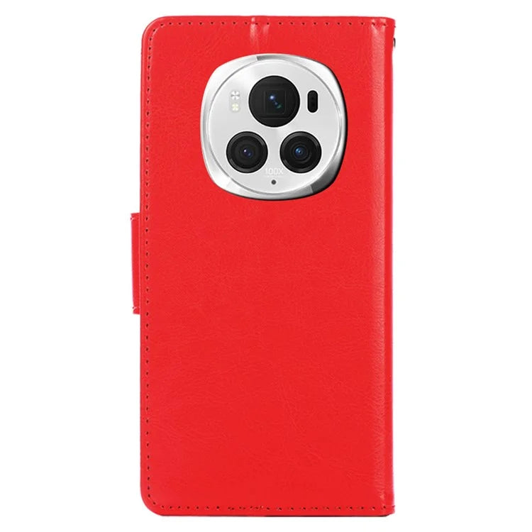 For Honor Magic6 Pro 5G Case Shockproof Leather Phone Cover with Card Slots Wallet