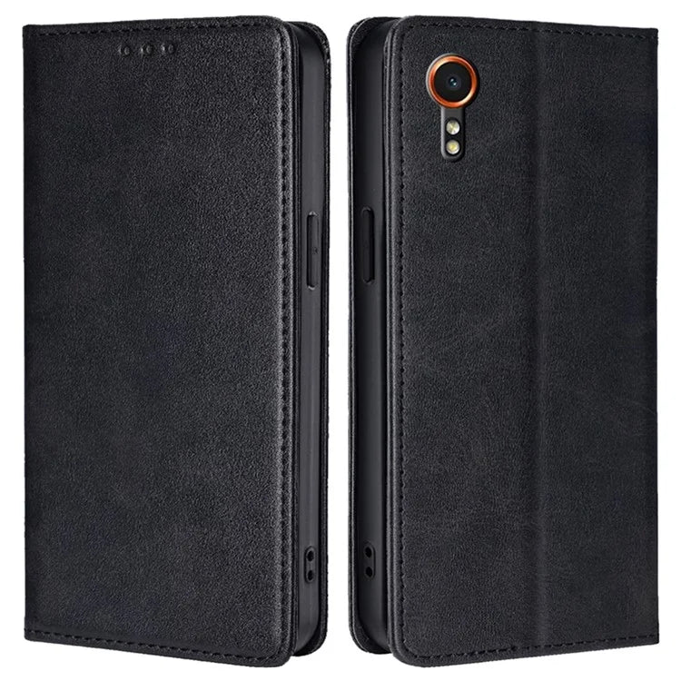 For Samsung Galaxy Xcover7 Case Stand Wallet Leather Phone Cover with Magnetic Closure