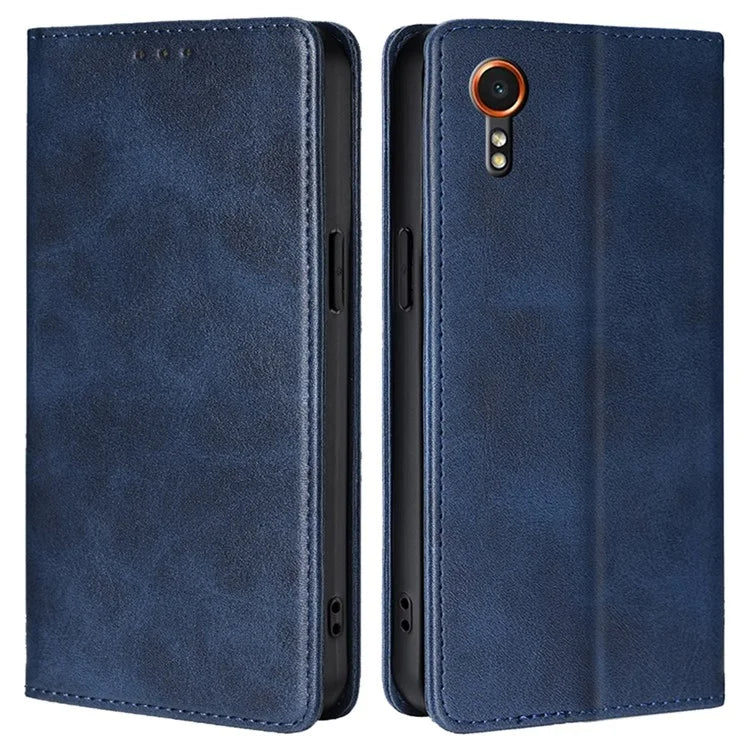 For Samsung Galaxy Xcover7 Case Stand Wallet Leather Phone Cover with Magnetic Closure