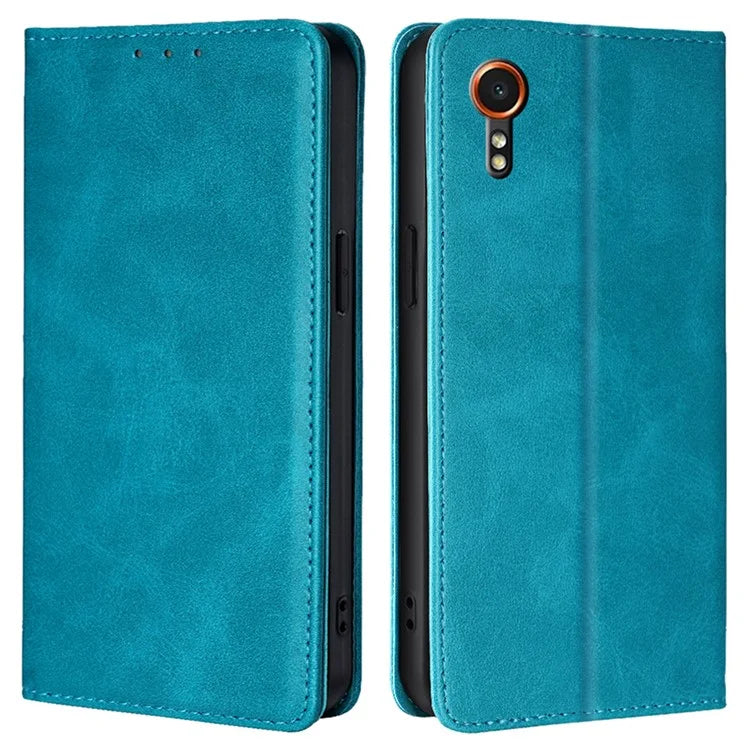 For Samsung Galaxy Xcover7 Case Stand Wallet Leather Phone Cover with Magnetic Closure