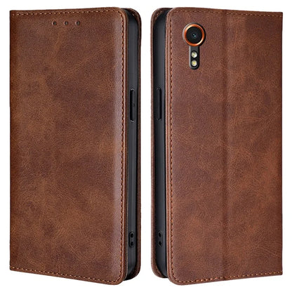 For Samsung Galaxy Xcover7 Case Stand Wallet Leather Phone Cover with Magnetic Closure