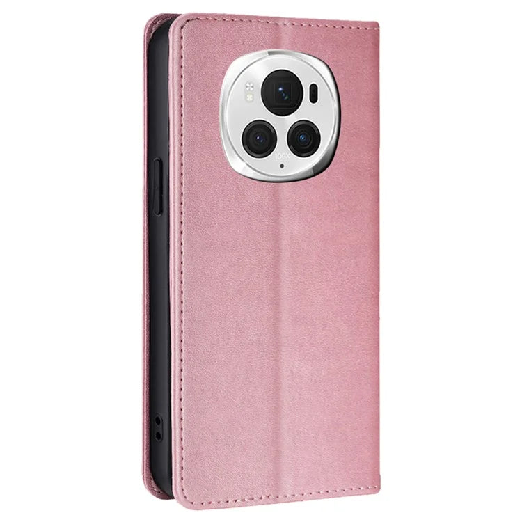 For Honor Magic6 Pro 5G Case Anti-Scratch Stand Leather Wallet Phone Cover