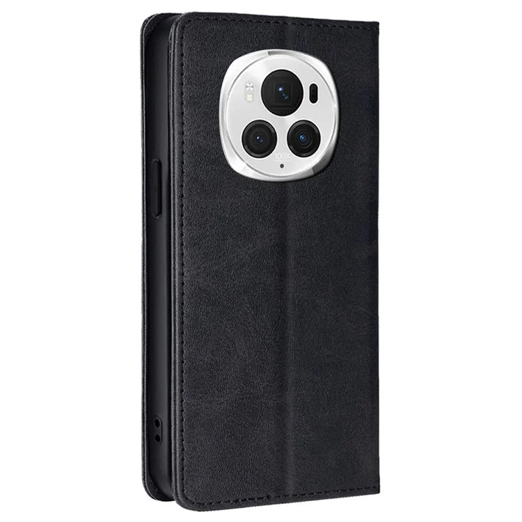 For Honor Magic6 Pro 5G Case Anti-Scratch Stand Leather Wallet Phone Cover