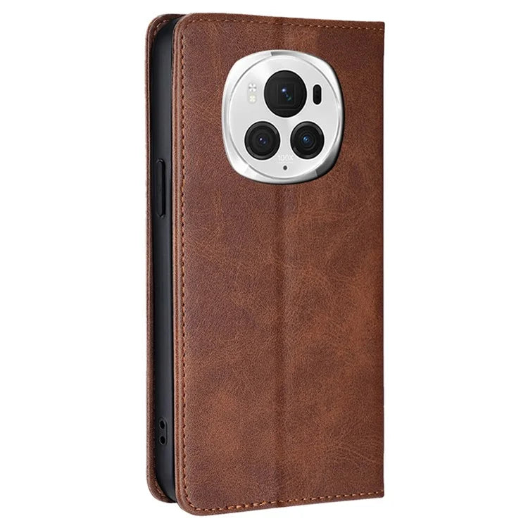 For Honor Magic6 Pro 5G Case Anti-Scratch Stand Leather Wallet Phone Cover