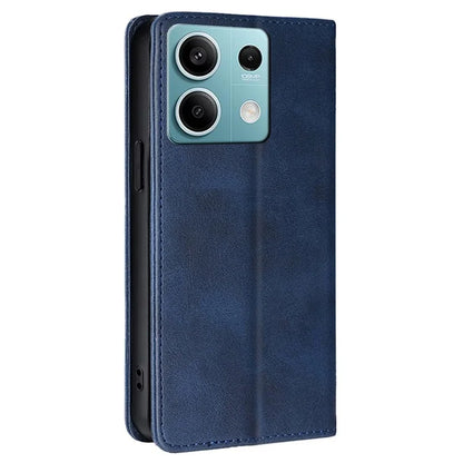 For Xiaomi Redmi Note 13 4G Case PU Leather Stand Magnetic Closure Flip Phone Cover Wallet