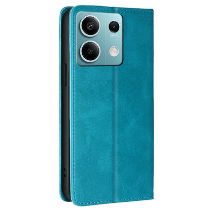 For Xiaomi Redmi Note 13 4G Case PU Leather Stand Magnetic Closure Flip Phone Cover Wallet
