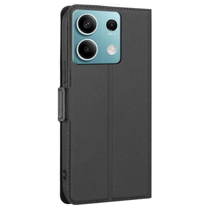 For Xiaomi Redmi Note 13 4G Case Dual Magnetic Clasp Phone Leather Cover with Card Slots