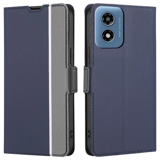 For Motorola Motorola Moto G Play (2024) 4G Case Card Slots Leather Phone Cover Magnetic Clasp