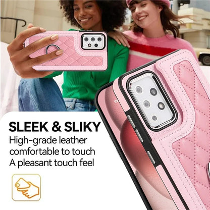 For Samsung Galaxy A52 4G / A52 5G / A52s 5G Case Card Slots PU Leather+TPU Cover with Long Strap