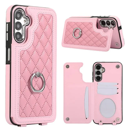 For Samsung Galaxy A54 5G Anti-Scratch Phone Case Pattern Printing TPU+PU Leather Stand Shell