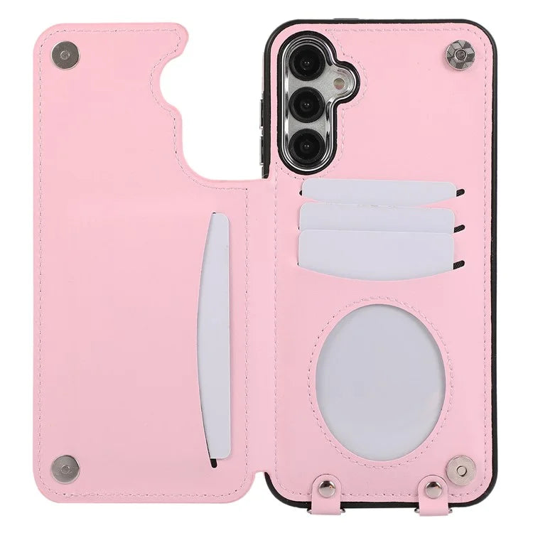 For Samsung Galaxy A54 5G Anti-Scratch Phone Case Pattern Printing TPU+PU Leather Stand Shell