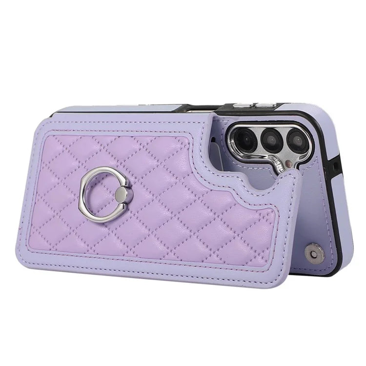 For Samsung Galaxy A54 5G Anti-Scratch Phone Case Pattern Printing TPU+PU Leather Stand Shell