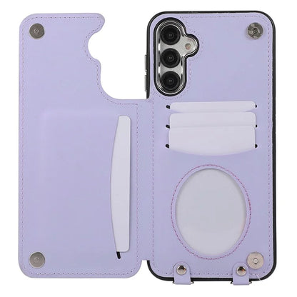For Samsung Galaxy A54 5G Anti-Scratch Phone Case Pattern Printing TPU+PU Leather Stand Shell