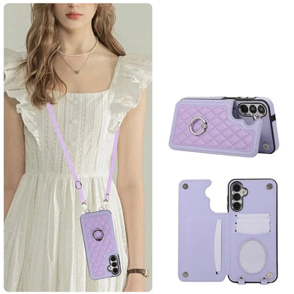 For Samsung Galaxy A54 5G Anti-Scratch Phone Case Pattern Printing TPU+PU Leather Stand Shell
