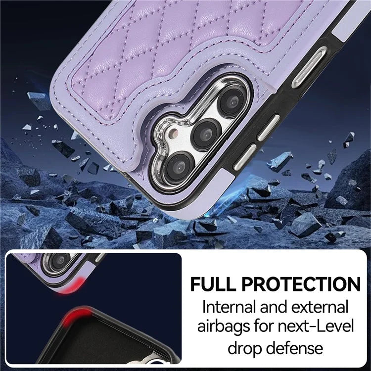 For Samsung Galaxy A54 5G Anti-Scratch Phone Case Pattern Printing TPU+PU Leather Stand Shell
