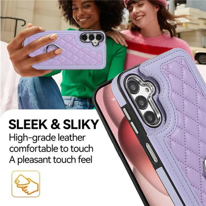 For Samsung Galaxy A54 5G Anti-Scratch Phone Case Pattern Printing TPU+PU Leather Stand Shell