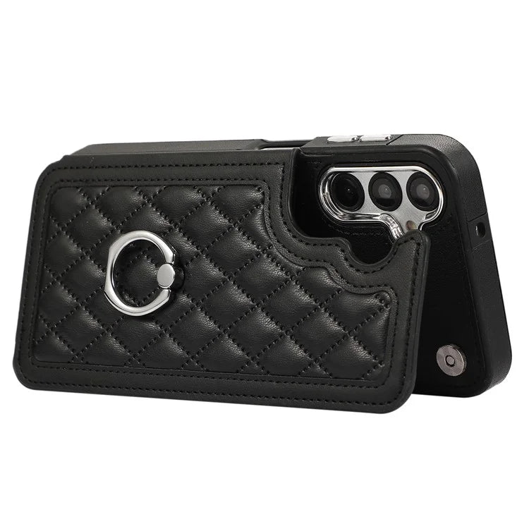 For Samsung Galaxy A54 5G Anti-Scratch Phone Case Pattern Printing TPU+PU Leather Stand Shell