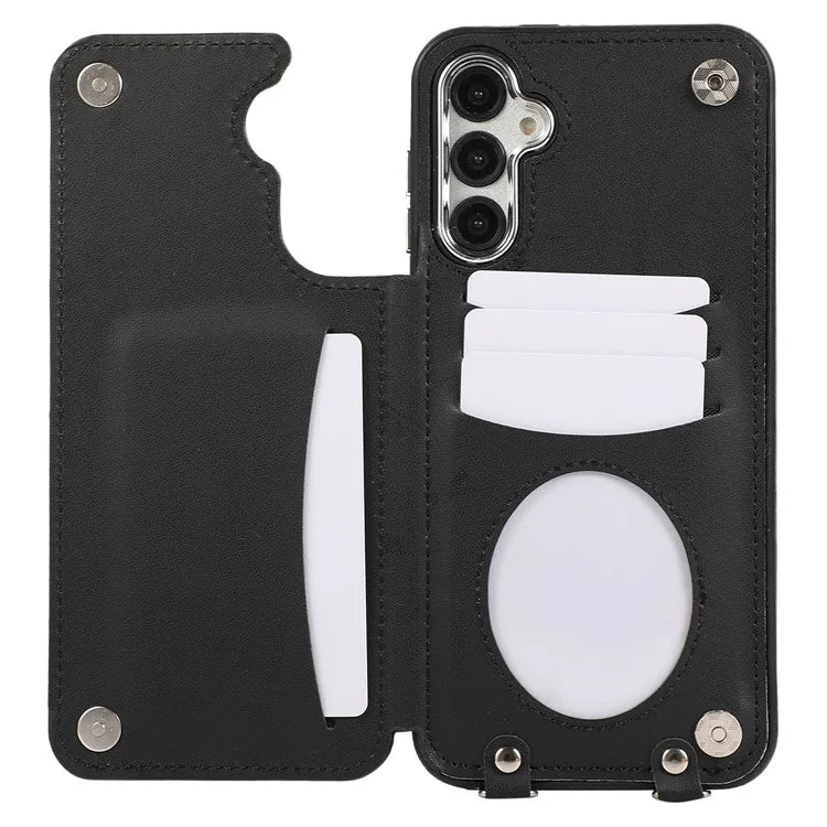 For Samsung Galaxy A54 5G Anti-Scratch Phone Case Pattern Printing TPU+PU Leather Stand Shell