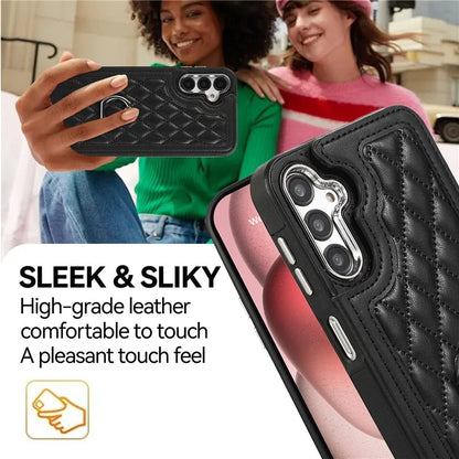 For Samsung Galaxy A54 5G Anti-Scratch Phone Case Pattern Printing TPU+PU Leather Stand Shell