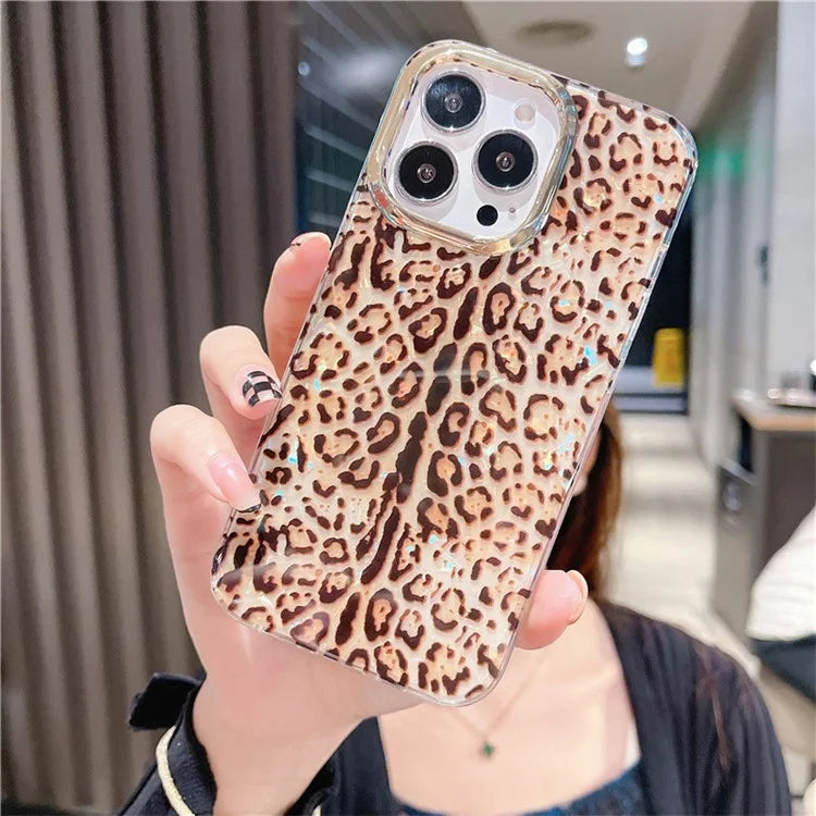 For iPhone 13 Pro Case Electroplating Lens Frame PC+TPU IMD Phone Cover