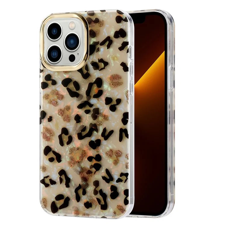 For iPhone 13 Pro Case Electroplating Lens Frame PC+TPU IMD Phone Cover