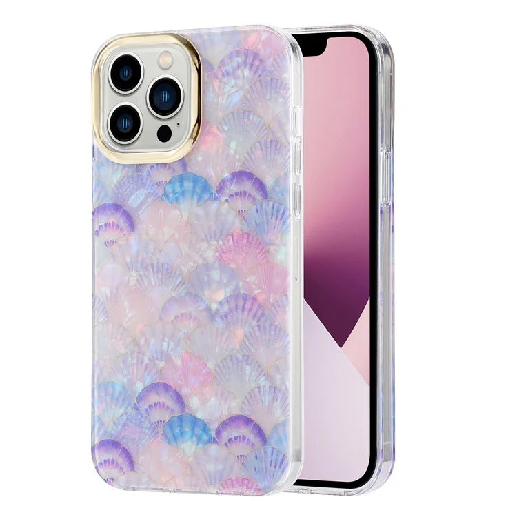 For iPhone 13 Pro Case Electroplating Lens Frame PC+TPU IMD Phone Cover