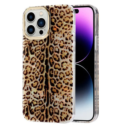 For iPhone 15 Pro Max Protective Case IMD PC+TPU Cover with Electroplating Lens Frame